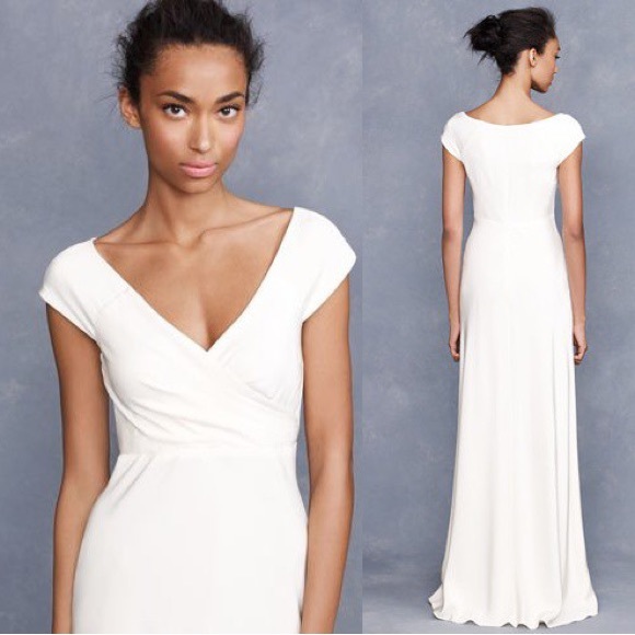 J. Crew Dresses J Crew Cecilia Size 8 Silk Wedding Dress Ivory
